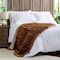Hastings Home Faux Chinchilla Fur Premium Throw Blanket, Hypoallergenic with Gift Box, 60 inch x 70 inch Brown 102590MIB - alternate 2